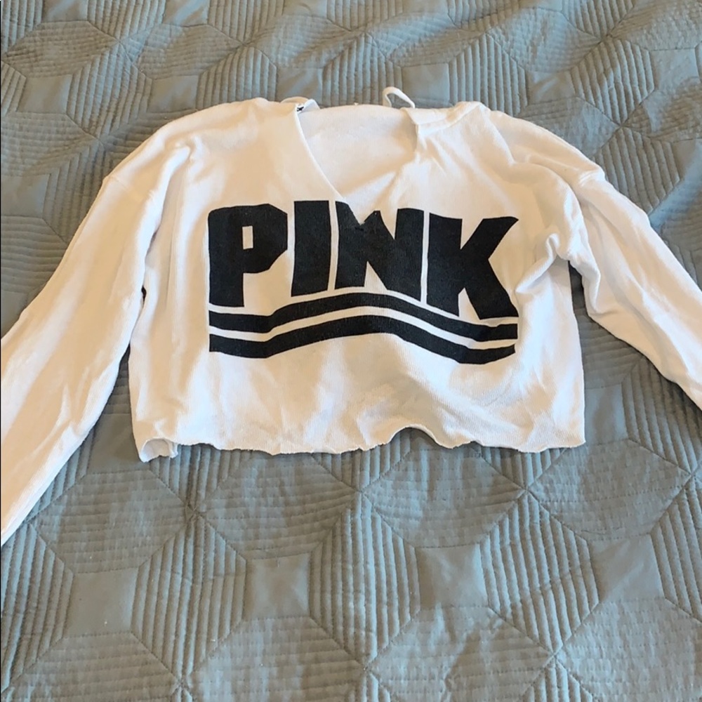 COPY - Cropped hoodie from pink